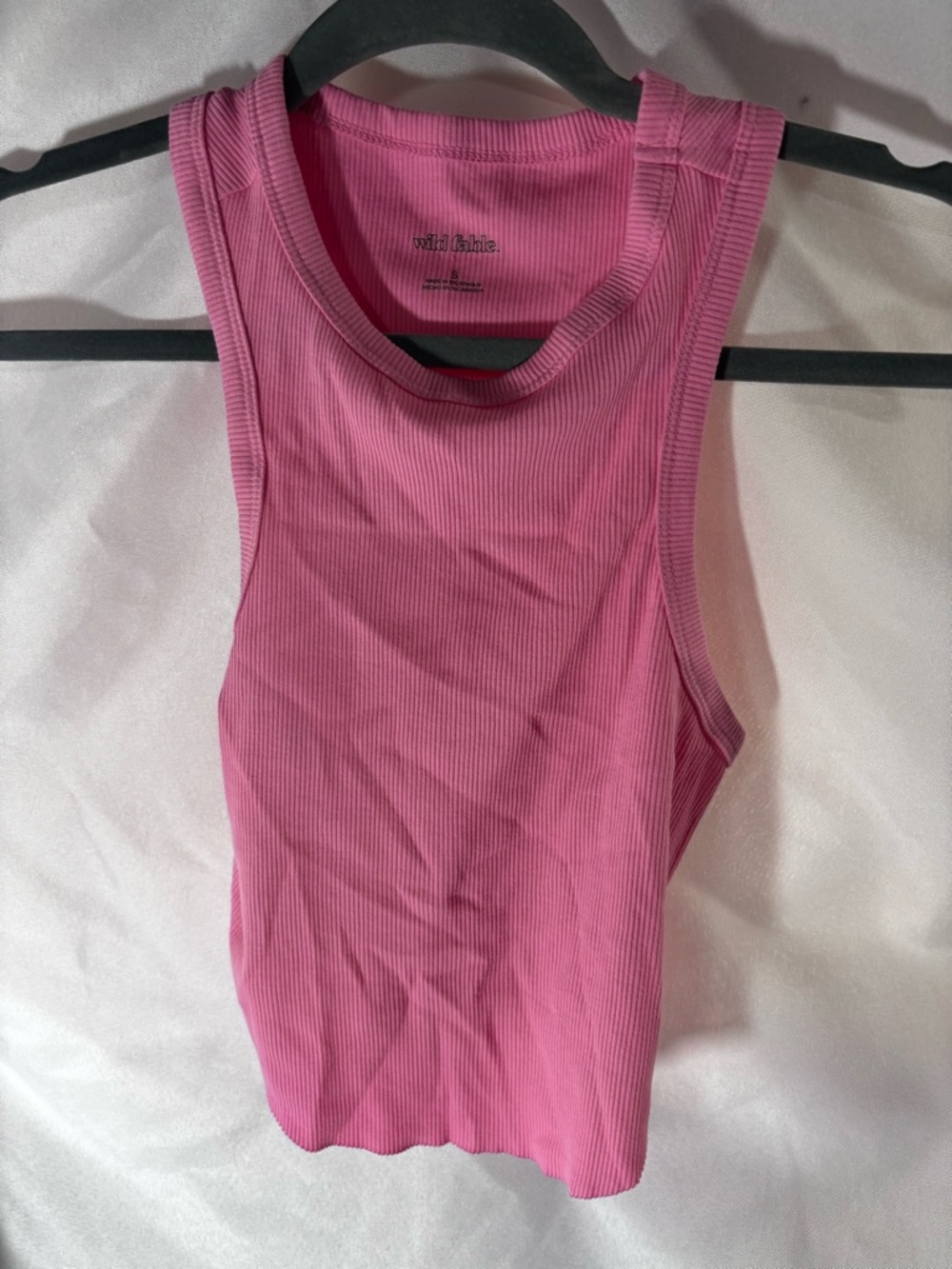 wild fable Pink Ribbed Tank Top